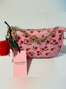 NEW JUICY COUTURE CHERRY GIRL CONVERTIBLE WRISTLET. Bnwt